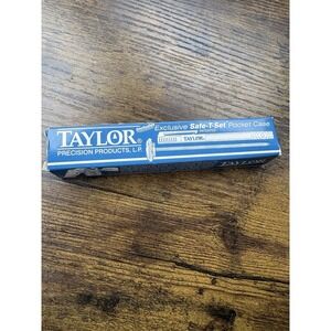 Taylor 6092N Bi-Therm 1" Dial Pocket Thermometer Sleeve - Blue Food Safety Case